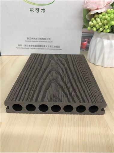 Piso de WPC de agujero redondo hueco barato