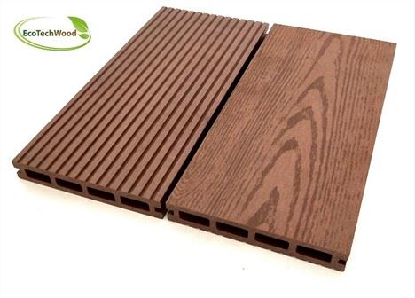 Cubierta de jardín compuesta de plástico de madera clásica