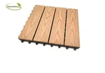 DeckTile compuesto de WPC resistente al desgaste y de bajo mantenimiento